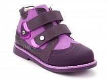 136-82 Бос(Bos), ботинки детские утепленные ортопедические профилактические, нубук, фиолетовый, сиреневый в Камчатке