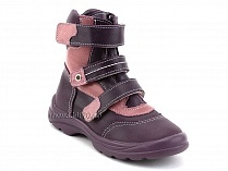 210-056,021 Тотто (Totto), ботинки демисезонные детские профилактические, байка, кожа, сиреневый. в Камчатке