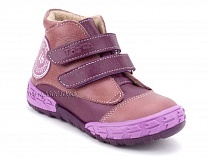 105-016,021 Тотто (Totto), ботинки детские демисезонные утепленные, байка, кожа, сиреневый. в Камчатке