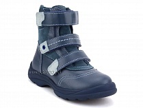210-3,13,09 Тотто (Totto), ботинки детские зимние ортопедические профилактические, натуральный мех, кожа, джинс, голубой. в Камчатке