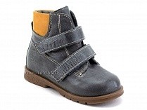 126(2)-41,64 Тотто (Totto), ботинки демисезонные утепленные, байка, серый, светло-коричневый, кожа в Камчатке