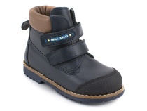 505-MSС (23-25)  Минишуз (Minishoes), ботинки ортопедические профилактические, демисезонные неутепленные, кожа, темно-синий в Камчатке