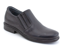 51213  ШагоВита (Shagovita), туфли школьные профилактические  для мальчиков, кожа, черный в Камчатке