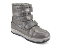А35-100-4 Сурсил (Sursil-Ortho), ботинки подростковые ортопедические с высоким берцем, зимние,  шерсть, кожа, текстиль, серый в Камчатке