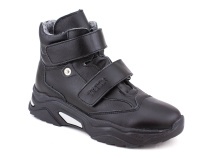 3541-131 Тотто (Totto), ботинки детские утепленные ортопедические профилактические, кожа, байка, чёрный в Камчатке