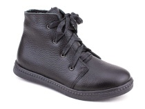 3547-1-1 Тотто (Totto), ботинки детские утепленные ортопедические профилактические, кожа, черный. в Камчатке