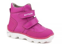 BL-271(55) Боттилини (Bottilini), ботинки  детские демисезонные  ортопедические профилактические, кожа, байка, фуксия в Камчатке