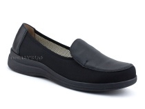 84-122-22-402/30 Рикосс (Ricoss) туфли для взрослых, текстиль, кожа, черный, полнота 9 в Камчатке
