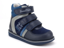 23-251  Сурсил (Sursil-Ortho), ботинки неутепленные с высоким берцем, кожа , нубук, синий, голубой в Камчатке
