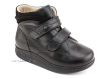 141606W Сурсил-Орто (Sursil-Ortho), ботинки для взрослых, ригидная подошва, диабетическая подкладка, кожа, нубук, черный, полнота 11 в Камчатке
